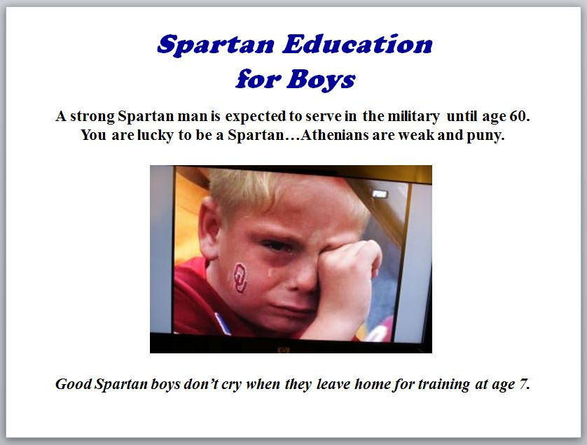 Athens education vs spartan education